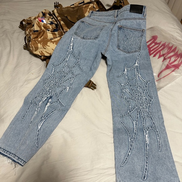 Revenge Spider web jeans size M - Picture 2 of 2